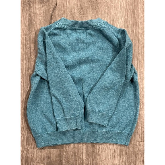 JANIE and JACK Palm Cove Harbor Palm Beach Sweater TEAL size 12 - 18 Months Boys - Picture 6 of 7